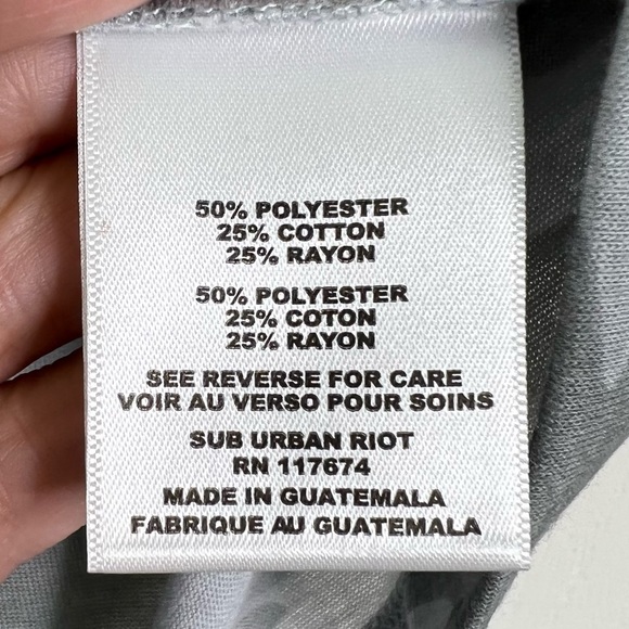 NWT Sub_Urban Riot Girl’s It’s Cool To Be Kind Grey Camo SS Crew T-Shirt Sz L - Picture 5 of 7